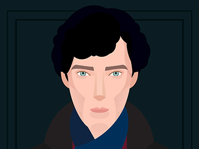 High-Functioning Sociopath art bbc sherlock benedict cumberbatch bigbratwolf design drawing graphic illustration illustrator portrait sherlock sherlock holmes