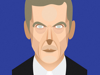 Twelfth Doctor art bigbratwolf design doctor who drawing dw graphic illustration illustrator portrait twelfth doctor vector