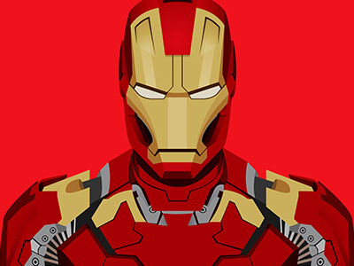 Mark XLIII art avengers bigbratwolf design digital drawing graphic illustration illustrator iron man mark xlii mcu pop culture portrait vector