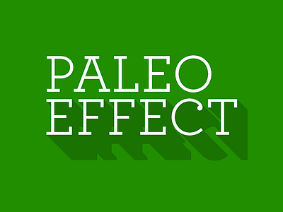 Paleo Effect - Transition Logo V3 branding creative paleo effect type web design