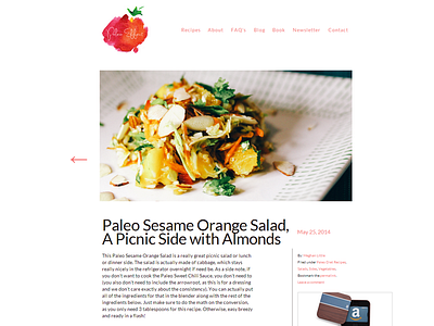 Paleo Effect | Recipe Page View