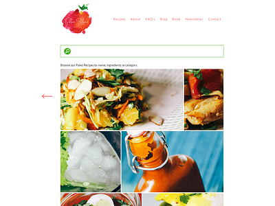 Paleo Effect | Homepage creative paleo effect web web design