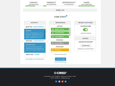 CRED3 | LOWER SECTION creative cred3 design web app web design