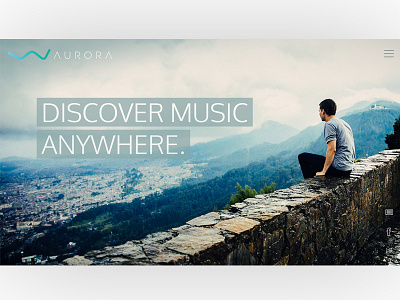 Concept #2 Home aurora design music web