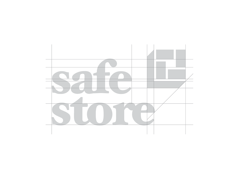 Safe Store logo grid by Russell Wadlin on Dribbble