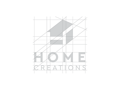 Home Creations logo grid badge branding corporate identity design grid logo minimal modern monogram oklahoma rebrand tulsa