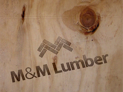 M&M Lumber logo redesign badge branding corporate identity design grid logo minimal modern monogram oklahoma rebrand tulsa