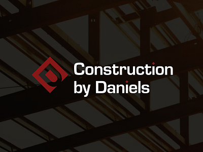 Construction by Daniels logo design