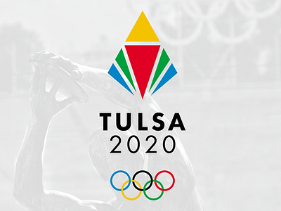 Tulsa 2020 Olympic challenge logo design badge branding corporate design grid identity logo minimal modern monogram oklahoma rebrand