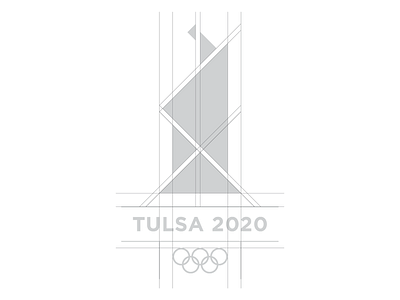 Tulsa 2020 Olympic logo challenge logo grid badge branding corporate design grid identity logo minimal modern monogram oklahoma rebrand