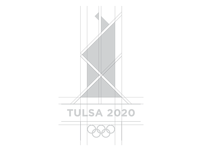 Tulsa 2020 Olympic logo challenge logo grid