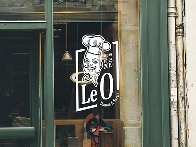 Le O Donut Shop logo design & storefront badge branding corporate design grid identity logo minimal modern monogram oklahoma rebrand