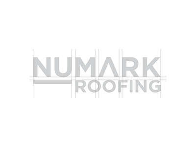 Numark Roofing logo design grid