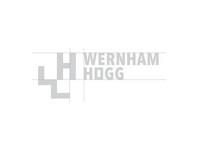 Wernham Hogg logo design grid badge branding corporate design grid identity logo minimal modern monogram oklahoma rebrand