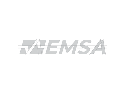 EMSA logo design grid branding corporate design grid hand type icon identity logo minimal modern oklahoma rebrand