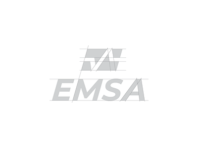 EMSA logo design grid branding corporate design grid hand type icon identity logo minimal modern oklahoma rebrand