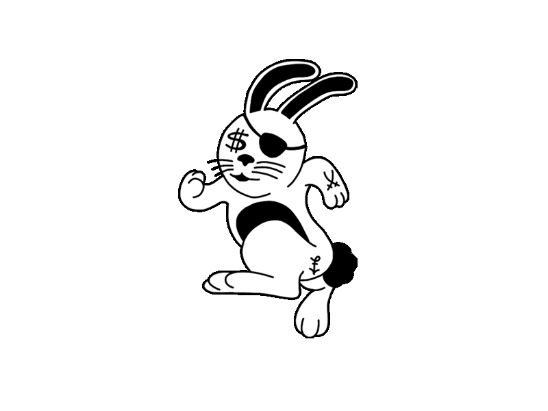 Pirate Rabbit Run Instagram Sticker