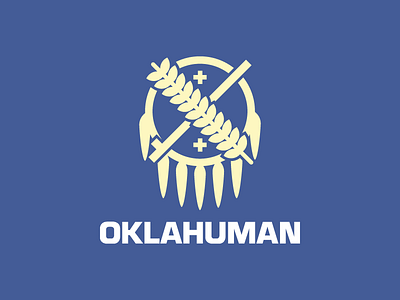 OklaHuman design flag graphic design icon logo logo design oklahoma tulsa vector