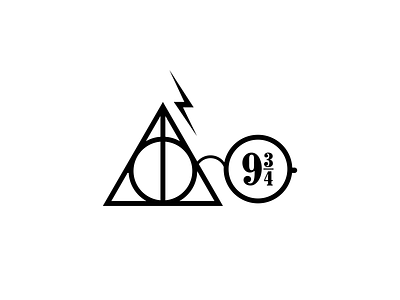 Harry potter symbols design graphic design icon lettering logo logo design symbols symbolset tulsa vector