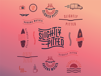 Slightly Pitted brand artifacts artifacts bikes brand branding design identity logo oklahoma slightly pitted tulsa