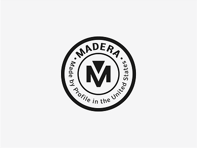 Madera brand seal abstract art direction badge bmx flash sheet graphic graphic design icon lock up logo design seal typography