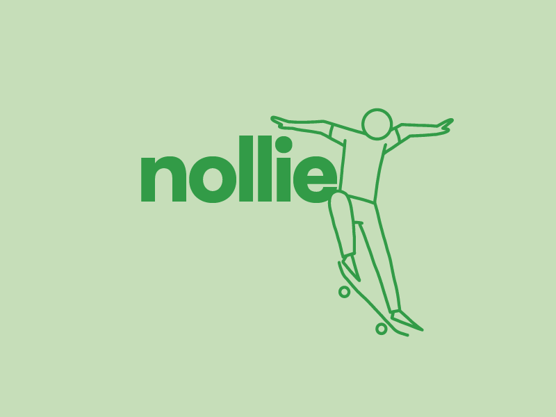 Nollie Skateboard Illustration skate icon non profit email art direction mono line hand drawn tricks skateboarding oklahoma tulsa illustration