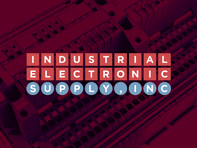 Industrial Electronic Supply logo quick fix bad logo brand strategy branding design gotham grid logo logo design minimal modern monospace rebranding