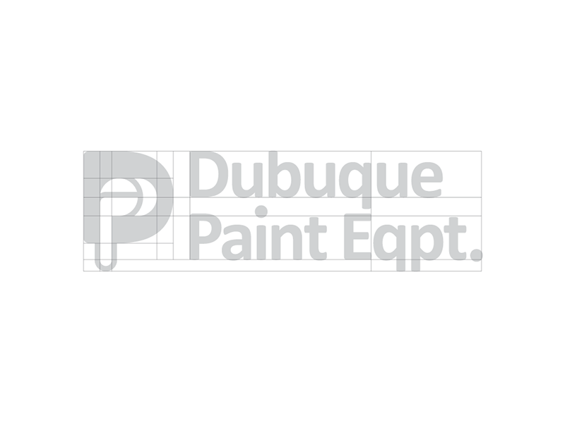 Dubuque Paint Equipment logo grid by Russell Wadlin on Dribbble