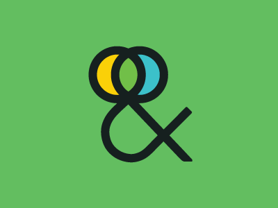 Venn-persand ampersand data diagram icon logo mark monogram pictogram typography venn