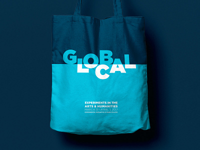 Global / Local Branding blue branding global green identity local logo logotype tote totebag type typography