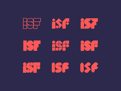 ISF Logo exploration branding custom geometric identity letters logo logotype mark monogram shapes