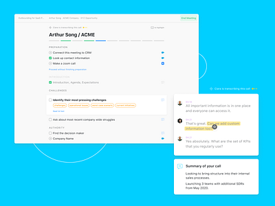 The new Ciara assistant product design saas ux voice