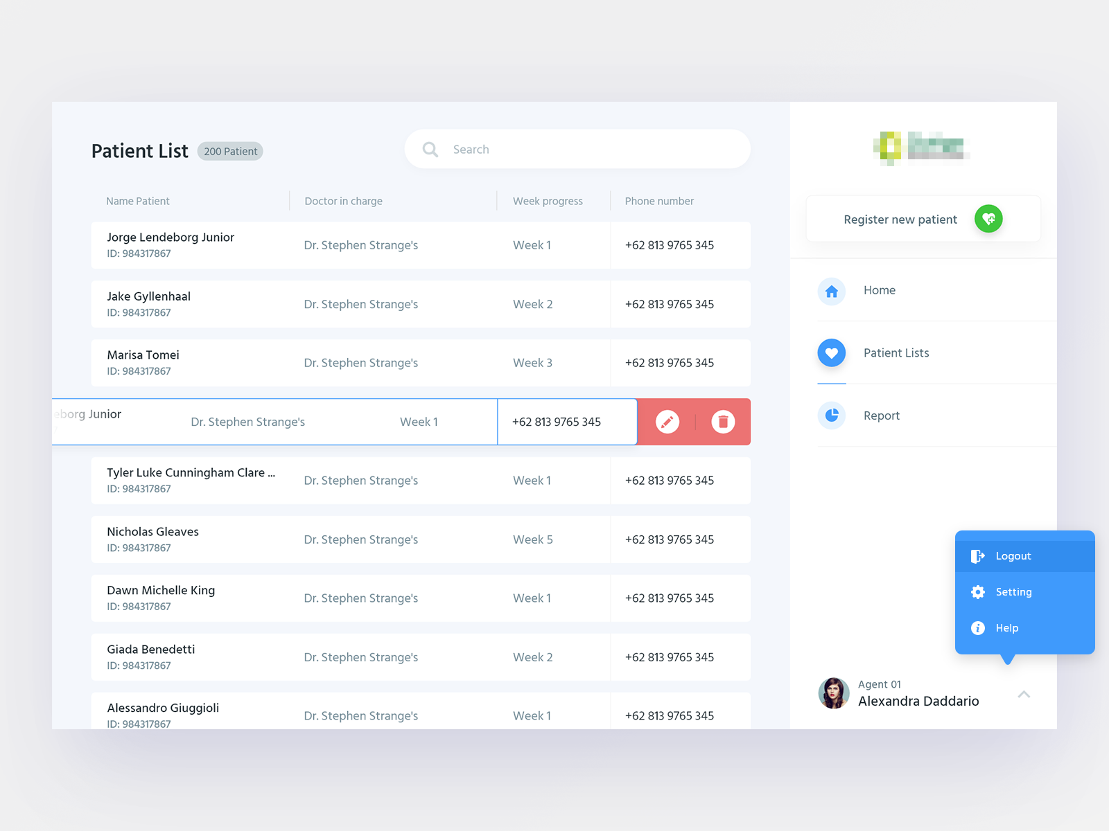 Patient Dashboard by Bani Syah on Dribbble