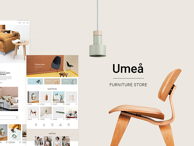Umeå - Furniture Store architecture design furniture interface interiors online shop online store shop store typography ui web website