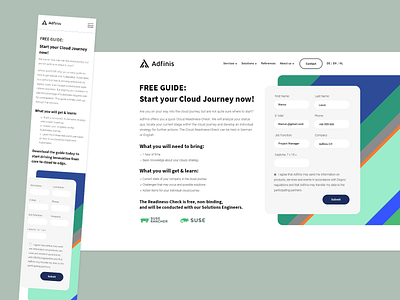 Landing Page for Adfinis x SUSE