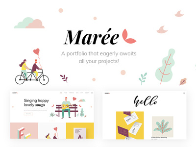 Marée - Illustration and Design Portfolio Theme