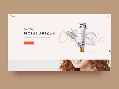 Elaine - Modern Beauty Theme beauty beige brown cosmetic coulors design fall girls healthy herbal lifestyle modern natural parallax ui website