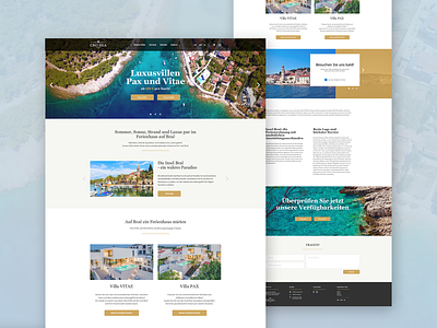 Luxurious villas homepage adobe adobe photoshop design ui ui design web design website website design