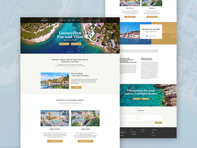 Luxurious villas homepage