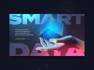 Smart Data UI Concept adobe adobe photoshop after effects animation design landing page ui ui design ux web web design website