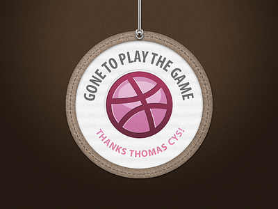 Gone to play the game debut dribbble