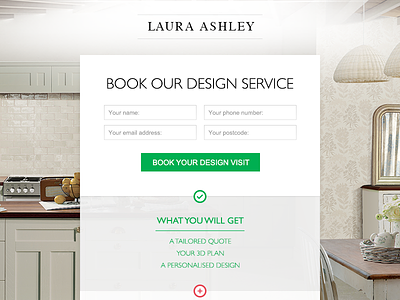 Landing Page Form clean form kitchen landing page
