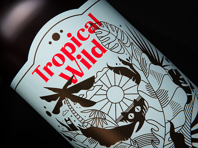 Tropical Wild IPA brand identity label design packaging