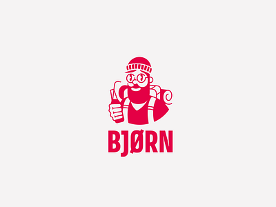 Bjørn - soft drinks drink flov illustration label label design logo logo design logotype minimalistic packaging