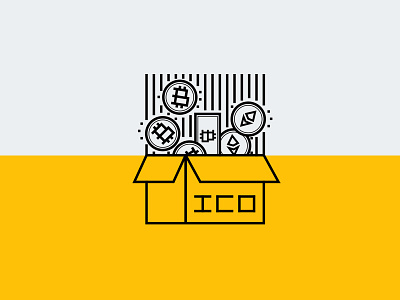 ICO Initial Coin Offering Cryptocurrency Icon