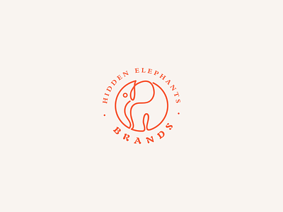 Loge For Elephant branding design illustration logo