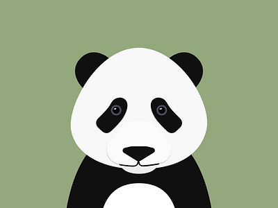 Animal selfie | panda illustration