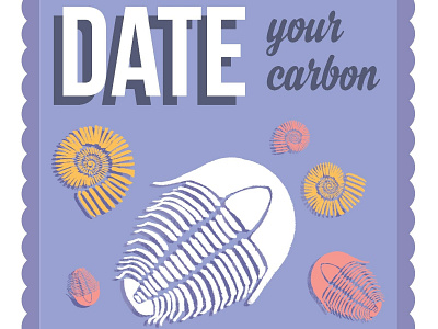 I want to DATE your carbon dating design digital art fossil graphic design illustration love photoshop pun science valentine valentines day wacom intuos