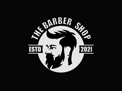 barber shop barberlogo barbershoplogo branding design gentleman gym hair man logo icon illustration logo man vector