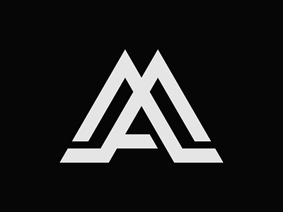 Letter AM logo amlogo branding design fitness gym icon illustration letter logo logo2021 monogram typography ui ux vector workout